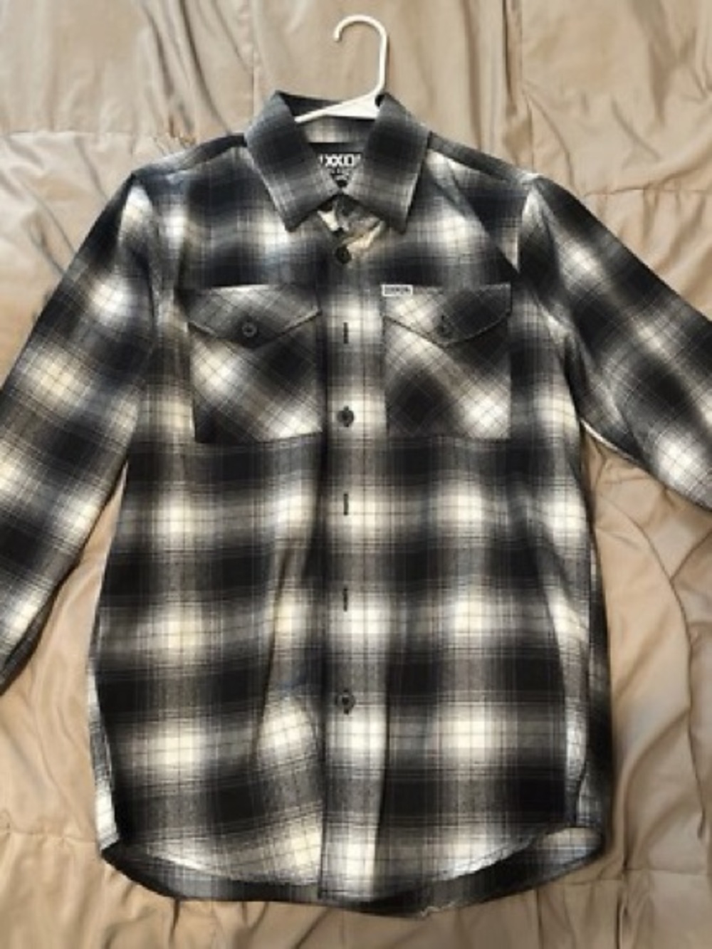 DIXXON “The Imperial” Black & White Plaid Casual Button-Down Shirt - Picture 2 of 2